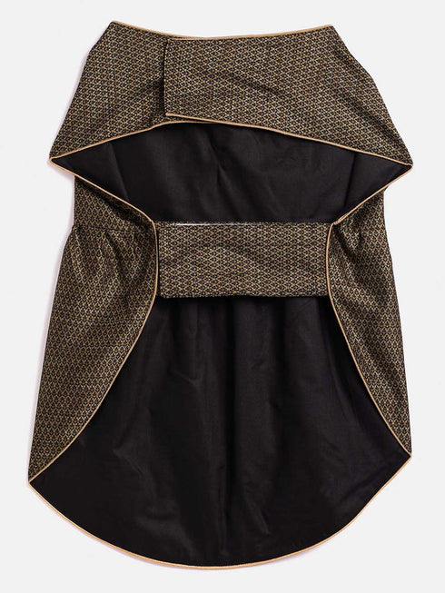 Dogs' Black Woven Silk Blend Dress